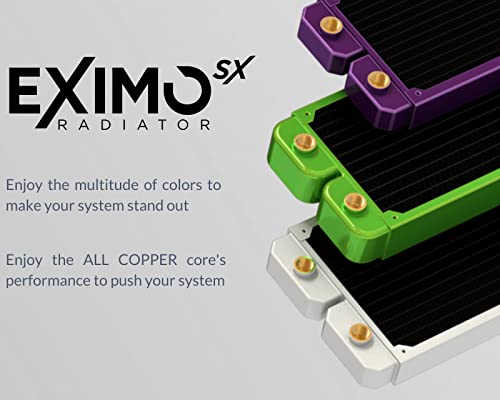 פרימוצ ' יל אקסימוסקס 240 מ מ דק מחשב קירור מים רדיאטור, 120 מ מ איקס 2, מאוורר כפול זמין 20 + צבעים,