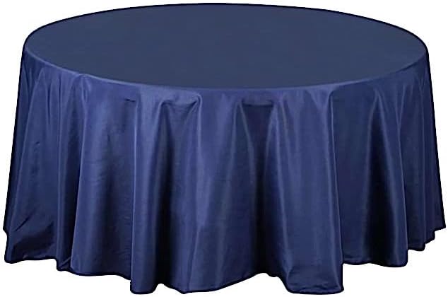 BalsaCircle 10 PCS 108 אינץ 'חיל הים כחול עגול שולחן מפות בדים שולחן בד שולחן מצעים למסיבות חתונה אירועים קבלת