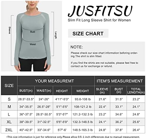 חולצות אימון של שרוול ארוך של Jusfit