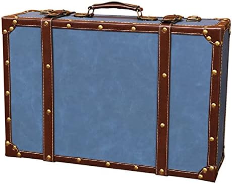 Beaupretty 1pc אחסון חיצוני כף יד סל מזוודות סל קוסמטיקה עץ דקורטיבי תא מטען וינטג