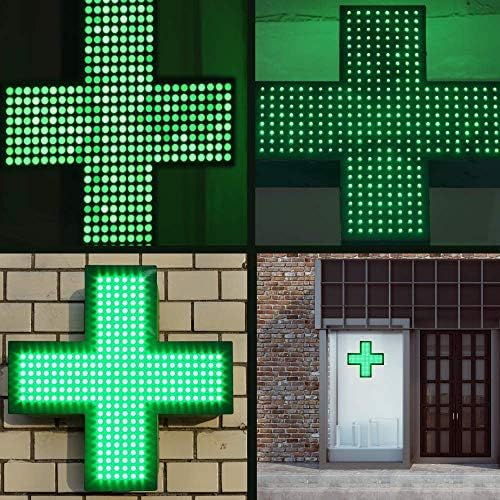 סימן מחלקת LED רפואי. אביזרי חנות קולקטיביים ירוק מקורה תצוגה מקורה קיר קיר קיר מסחרי לחנות מרגמה