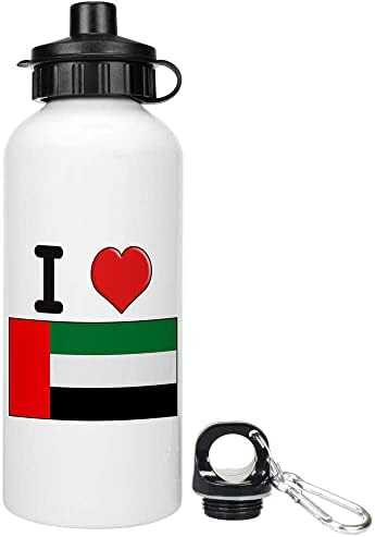 Azeeda 600ml 'אני אוהב את בקבוק המים / שתייה הניתנים לשימוש חוזר של איחוד האמירויות