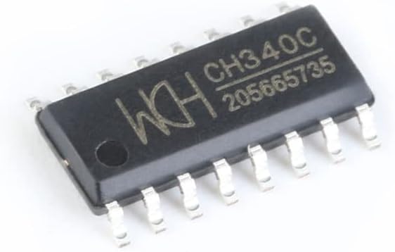 Jessinie 5PCS CH340C SOP-16 USB למתאם סדרתי CHIP SMD CH340 SMD Chip Crystal Crystal מתנד