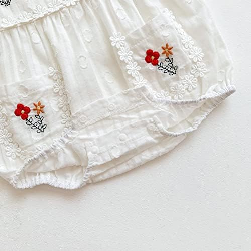 Imekis פעוט תינוקת תינוקת מקסיקנית שמלה רומפר רקומה אחיות תואמות תלבושות אתניות ללבוש שקיעה קיץ