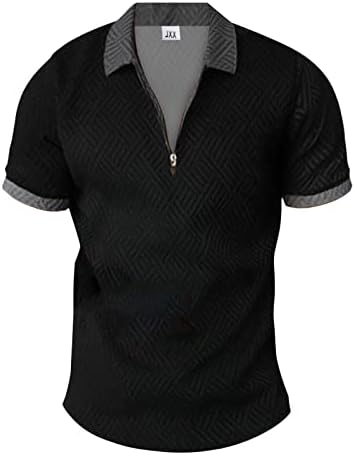Xiloccer Mens Summer תלבושות סווטשירט בתוספת כפתור גודל של חולצה מטה שריר טי.