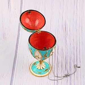 Xinkulas Faberge Beg Trinket Box פסלון תכשיטים אספנות מחזיק טבעת טבעת