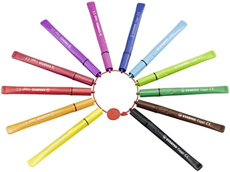 עט פלאה -קצה של Sixtilo Cappi - ארנק של 12 צבעים שונים
