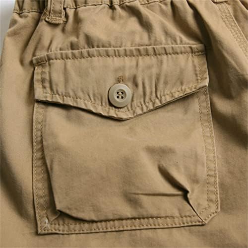 מכנסי מטען ארוכים בגברים 3/4 גברים רופפים מתאימים מתחת לברך טקטי קפרי קצרים רגועים מתאימים מכנסיים