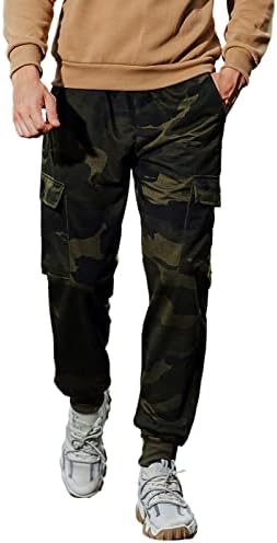 מכנסי טרנינג מטען מטען מזדמנים - סוודרים סוודים לגברים עוקבים אחר מכנסי אימון חיצוני עם כיס
