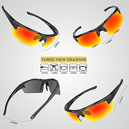 מקוטב ספורט משקפיים רכיבה על אופניים משקפי שמש לגברים נשים הגנה דיג ריצה נהיגה דיג טר90