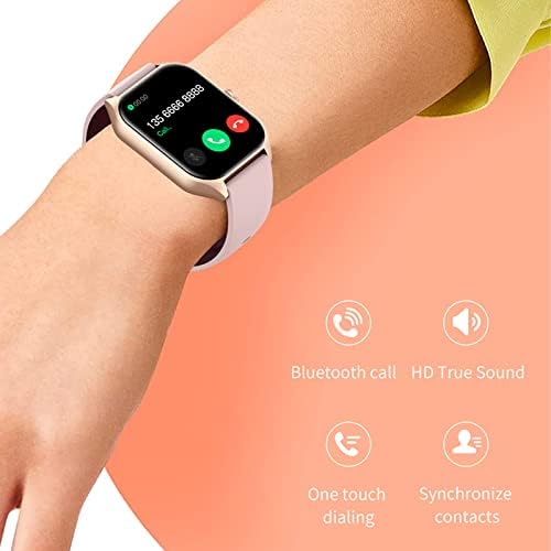שעונים חכמים של Byikun עבור נשים, מסך 1.85 אינץ 'בריאות חכמה עם צג לחץ דם שינה, מעקב אחר פעילות