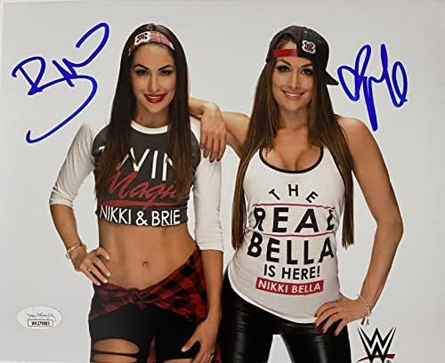 WWE בלעדי The Bella Twins Brie & Nikki חתמו 8x10 תמונה jsa אותנטית 4 - תמונות היאבקות חתימה