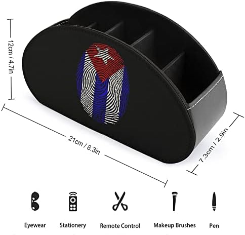 קובה דגל אצבע שלט רחוק מחזיק אחסון רב תפקודי שולחן עבודה ארגונית עם 5 תאים
