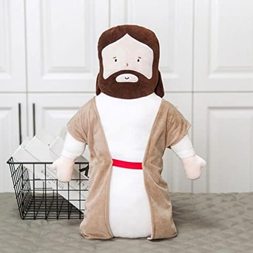דדאיבי ישו קטיף צעצוע, ישו בובה ממולאת מבנה ישו צעצועים דתיים קטיפה דמות דתית נוצרית דמות ביתית קישוט לחג