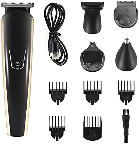 קוצץ שיער של מייט לגברים, ריבוי תפקוד 5 ב -1 ב -1 1 בערכת גוזם חשמלי USB זקן שיער שיער שיער גוזם גוזם גוזם עם