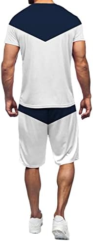 2 חלקים לגברים ספורט ספורט מערכים חולצה ומכנסיים קצרים קביעת תלבושות אימונית תלבושות חליפות עם גברים זנבות