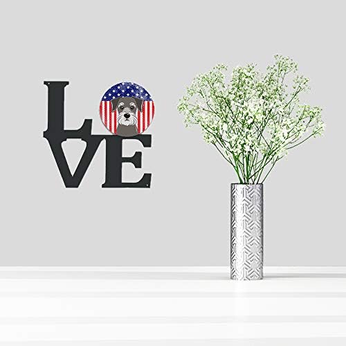 אוצרות קרוליין ב2136 דגל אמריקאי ושנאוצר אהבת יצירות אמנות קיר מתכת,