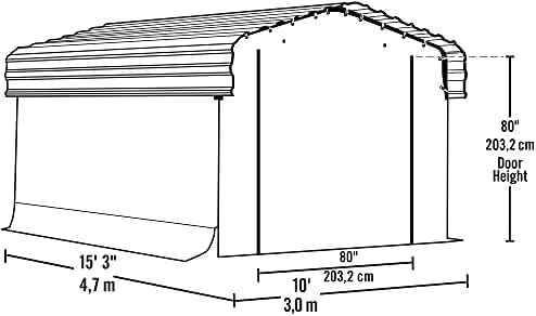 חץ, ערכת מארז בד עבור חניונים של חץ בגודל 10 על 15 רגל (חניון מתכת לא כלול