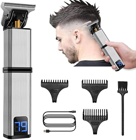 קוצץ שיער לגברים, קוצץ שיער חשמלי של USB מסך LED מסך נטען מכונת גילוח אלחוטית גברים גוזם גברים