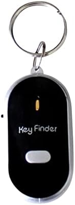 מחזיק מפתחות הוביל אור לפיד מרחוק שליטת קול איבד מפתח מאתר משרוקית צליל פריט מפתח איתור מכשיר,1 מחשב