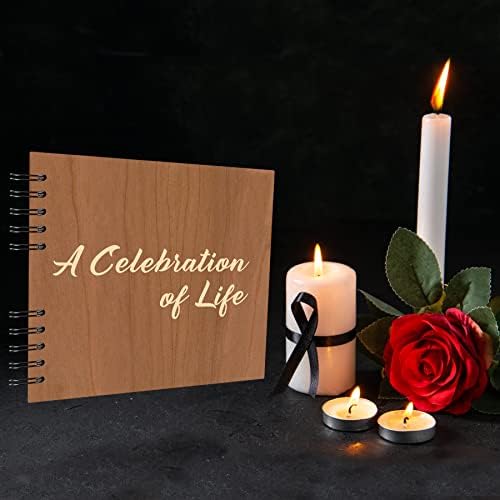 ספר אורחים הלוויה מלולם עבור אזכרה 10.3 איקס 7.8, כריכה קשה חגיגה של חיים ספר אורחים להלוויה,ספרי
