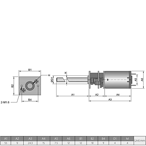 פילקט DC 6V 30 סלד מנוע הילוך N20 הפחתת מהירות מנוע מיקרו הילוך מנוע עם M4X55 ממ חוט בורג עופרת לצעצועים