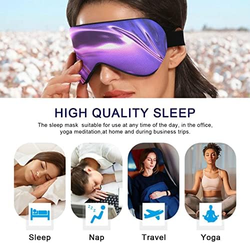 קגיגאי מסיכת עיניים שינה לגברים נשים חסימות קלילות לילה ישן כיסוי עיניים עם רצועה מתכווננת רכה נוחות