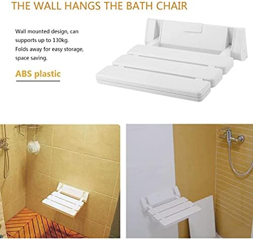 כיסא מקלחת מתקפל, קיר מקלחת קיר קיר קיר שרפרף מקלחת, חיסכון בשטח מקלחת מושב מתקפל מושב ללא החלקה