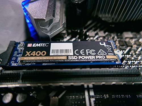 EMTEC 4TB X400 Power PO M.2 2280 PCIE GEN 4.0 X4 כונן מצב מוצק פנימי ECSSD4TX400