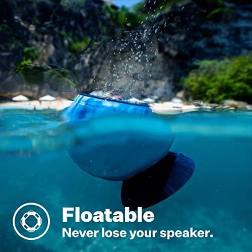 Speaqua - רמקול Bluetooth אטום -מים, צף, רמקול נייד אביזר חוף - רמקולים ניידים כפולים זיווג אלחוטי Bluetooth