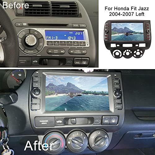 Gojoho לרדיו הג'אז של הונדה Fit 2004-2007 אנדרואיד 12 סטריאו לרכב, 8 אינץ 'מסך מגע IP