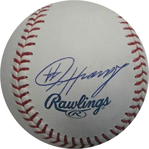 אהרון האראנג חתום ביד חתום על חתימה בייסבול ליגת העל של ליגה La Dodgers - כדורי חתימה