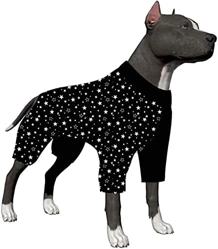 מלכי כלבים של Lovinpet - כוכבי מזל פיג'מה כלבים נעימים, פיג'מות סוודר קלילות, סולבר קל משקל, כלב כיסוי מלא PJS,