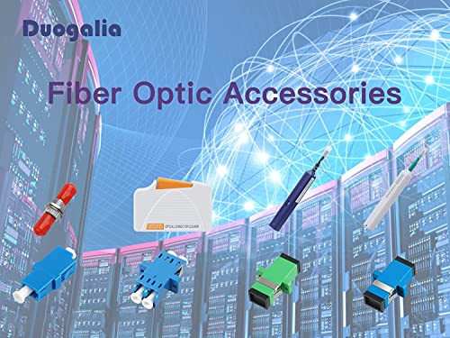 Duogalia 100 חבילה LC ל- LC סיבים אופטיים מצמד LC דופלקס Multimode Fiber Siber Cable Adapter