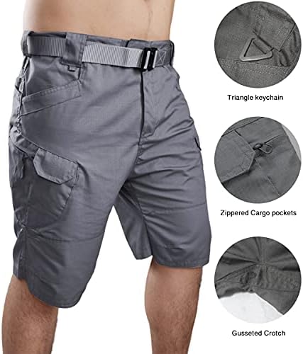 Yaxhwiv Mens מכנסיים קצרים טקטיים 11 אינץ