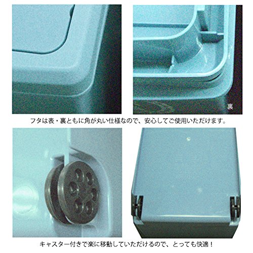 平和 工業 זבל יכול להחליק דלי 45L המיוצר ביפן כחול