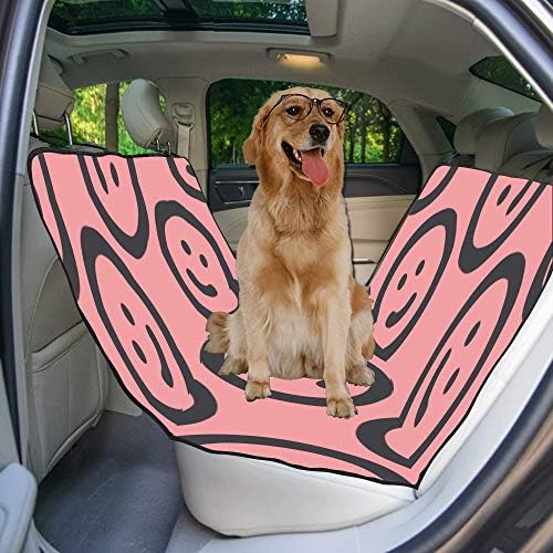 כיסוי מושב כלב מותאם אישית סגנון עיצוב ידידותי הדפסת יד מצוירת כיסויי מושב לרכב לכלבים עמיד למים ללא