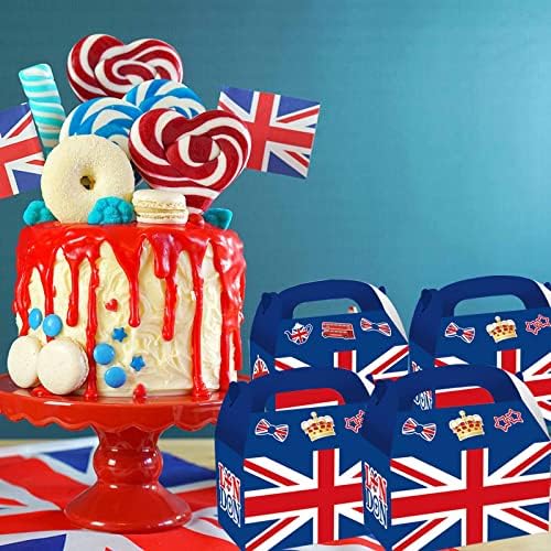 24 מארז בריטניה בריטניה אנגליה דגל המפלגה לטובת לטפל קופסות, בריטי דגל מסיבת גודי סוכריות לטפל הווה