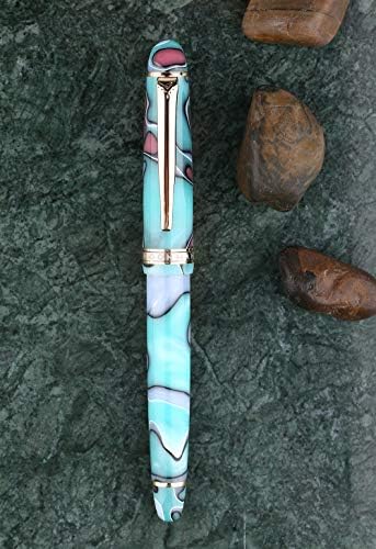 S3 עט מזרקת מזרקת ציפורן עדינה של אירידיום, עט מתנה כחול יפה