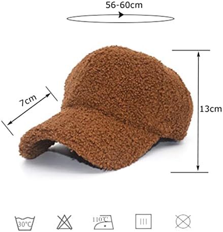 חם-חורף בייסבול - כובעי טדי - צמר פו-כבש-צמר היפ הופ כובע עבור גברים נשים