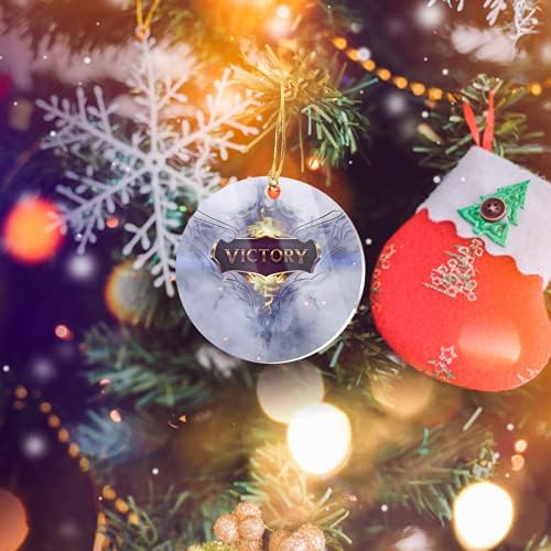 עץ חג המולד קישוט ליגת עיצוב אגדות מעגל X-Mas ניצחון בית אקרילי לקישוטים עצים, אירועים, קישוט מסיבות, חגים,