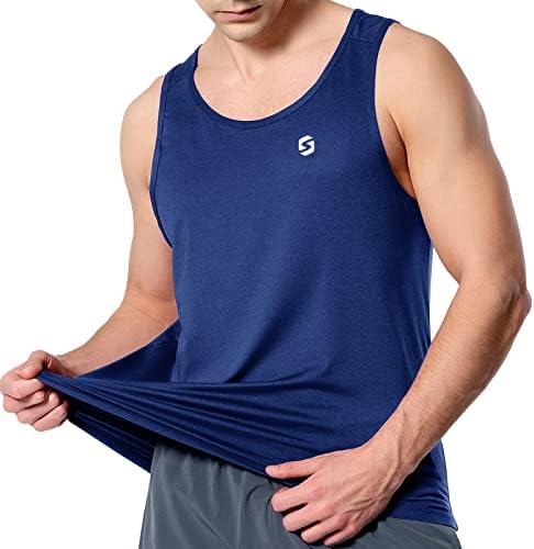S spowind גופייה מהירה של גברים יבש מהיר - אימון אתלטי כושר חולצות ללא שרוולים