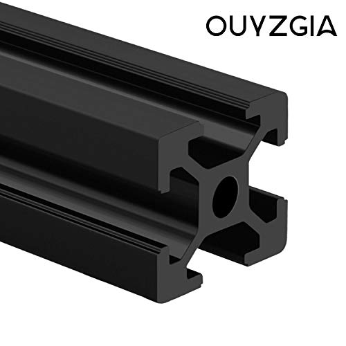 חריץ Ouyzgia T 2020 שחול אלומיניום 500 ממ, מסילות אלומיניום מוחצנות לבניית מדפסות תלת מימד CNC מכונה