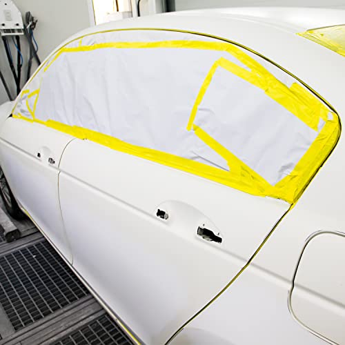 Lichamp 3-חבילות רכב מחדש קלטת מיסוך קלטת צהוב 18 ממ x 55 מ ', רכבי מכוניות קלטת גוף אוטומטית,
