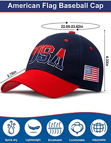 4 חתיכות פטריוטית בייסבול כובע ארהב כובעי אמריקאי דגל בייסבול כובע פטריוטית טקטי כובע לגברים נשים בני