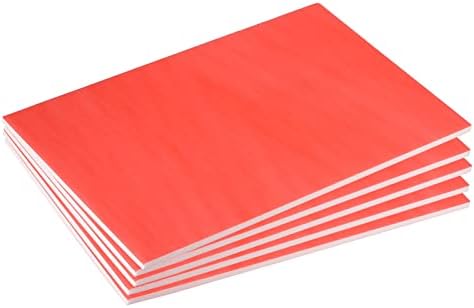 גיליון קצף של פטיקיל 12 x 16 למלאכות, 5 חבילות לוחות קצף גיליונות נייר קצף למצגות יצירה של אמנות, אדום