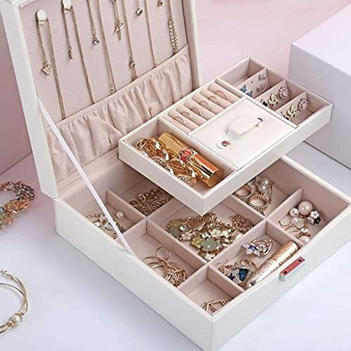 תיבת תכשיטים קופסת תכשיטים קופסת עור תכשיטים קופסאות אחסון קופסאות קופסאות קופסאות צג מארז תכשיטים ניידים