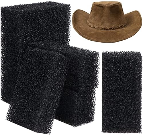 ספוג ניקוי כובע של 30 חלקים של פדורות, כובעי קאובוי, ספוג ניקוי כובעים, שחור