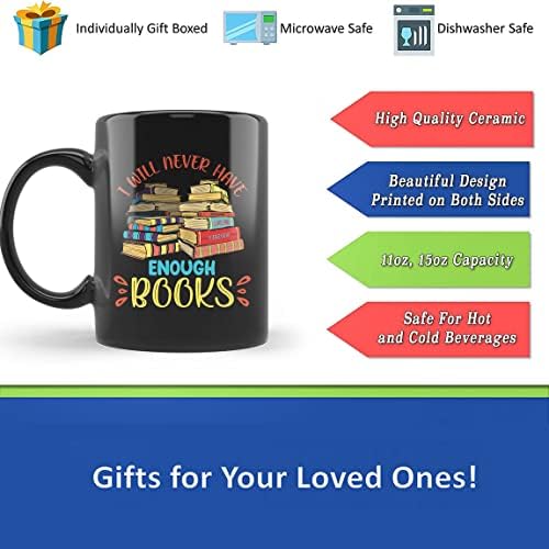 מתנות לאוהבי ספרים מתנה לנשים, ספל קפה מאהב ספרים 11 עוז, יום הולדת, מתנות חג המולד לאנשים שאוהבים לקרוא, ספל