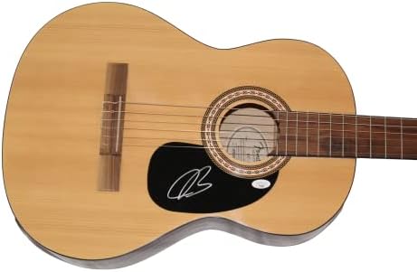 ג 'ו בונמאסה חתם על חתימה בגודל מלא פנדר גיטרה אקוסטית עם אימות ג' יימס ספנס ג 'יי. אס. איי קואה - אגדת רוק בלוז,